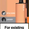 RELX悅刻x-box-16000口拋棄式電子煙-橙色主機 RELX 悅刻 X-BOX 16000口 專用換彈拋棄式電子煙套裝|智慧功率調節體驗|Mesh網狀芯打造細膩霧化表現