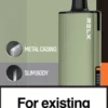 RELX悅刻x-box-16000口拋棄式電子煙-綠色主機 RELX 悅刻 X-BOX 16000口 專用換彈拋棄式電子煙套裝|智慧功率調節體驗|Mesh網狀芯打造細膩霧化表現