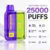 【買一盒煙彈送主機】KEYSTONE FLEX-3 鑰石 25000口 專用磁吸換彈拋棄式電子煙套裝｜Mesh網狀芯細膩霧化｜多模式調節打造個性化使用體驗